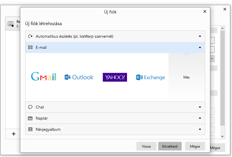 IMAP fiók beállítás az eM Client programban 18 EM client telepítése 17. kép