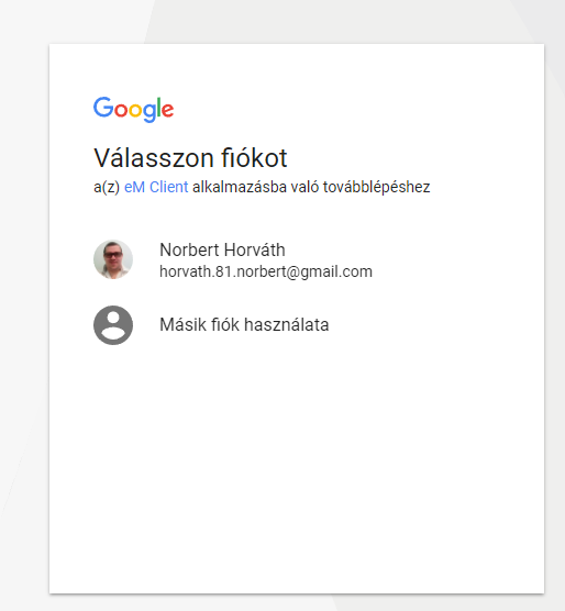 IMAP fiók beállítás az eM Client programban 9 EM client telepítése 8. kép
