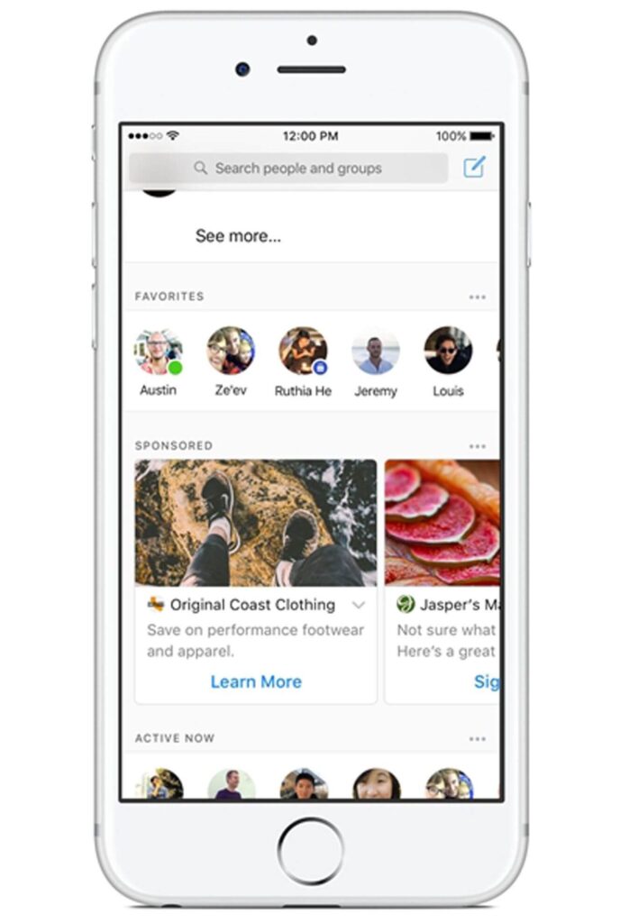 Jó nagy reklámok jönnek a Facebookon a Messengerbe, a próbaüzem már elindult 2 Facebook messenger reklám
