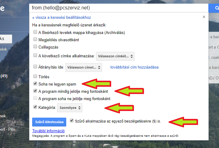Így állítsd be a Gmail-ben, hogy biztosan megkapd a leveleinket 4 gmail.com szűrő opciók