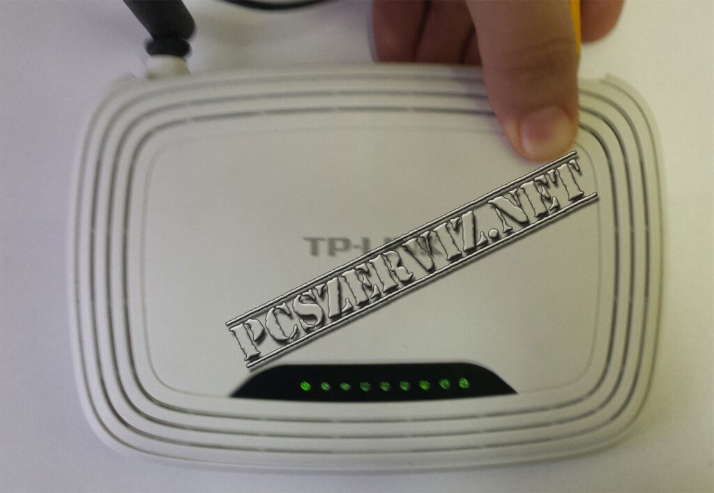 TP-Link router gyári bállítás 4 TP-Link router sikeres reset
