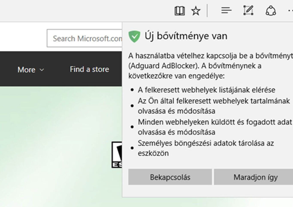 Windows 10-et használsz? Így majd nem zavarnak többé a reklámok, Like gombok 2 windows 10 edge reklám